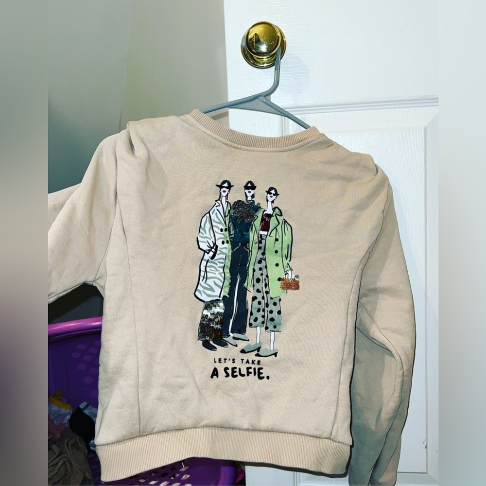 Zara Girls Sweatshirt 9Y EUC